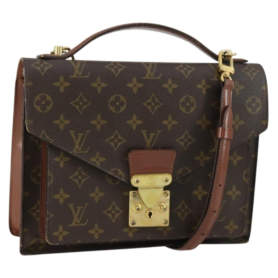 Louis Vuitton Monceau 28 Monogram Canvas Handbag with Shoulder Strap M51185 (1 of 18)