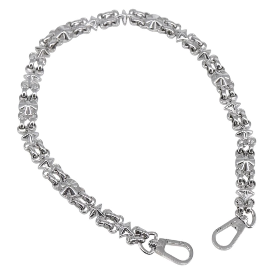 LOUIS VUITTON Silver Metal Chain Shoulder Strap 23.6 Inch Authenticated (1 of 9)