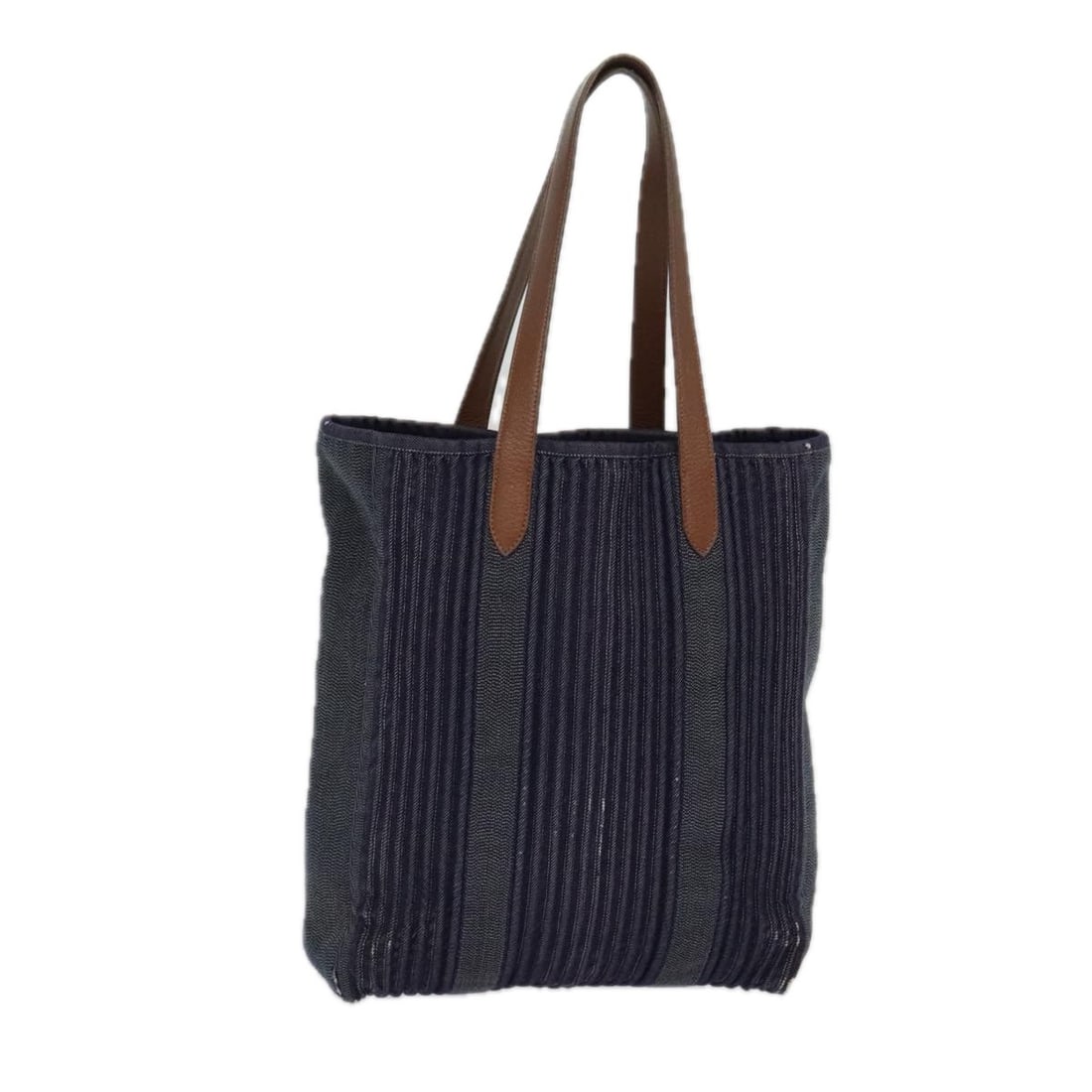 HERMES Calicut Navy Canvas Tote Bag Made in France (1 of 18)