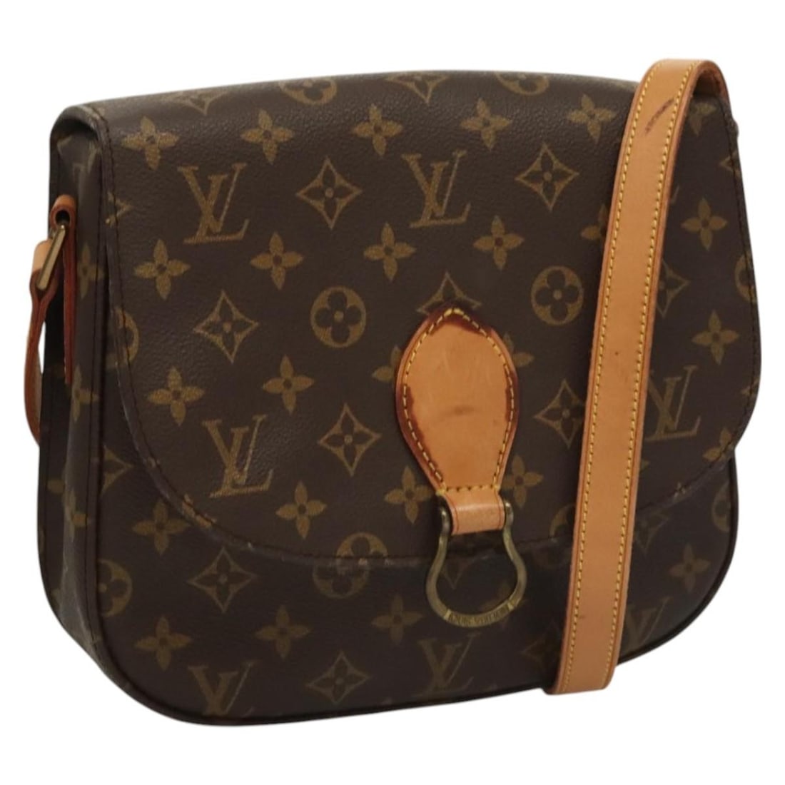 LOUIS VUITTON Monogram Saint Cloud GM Shoulder Bag M51242 Made in France: LOUIS VUITTON Monogram Saint Cloud GM Shoulder Bag M51242 Made in France This authentic Louis Vuitton Monogram Saint Cloud GM Shoulder Bag (Product No. M51242) is a stylish and practical accessory cra