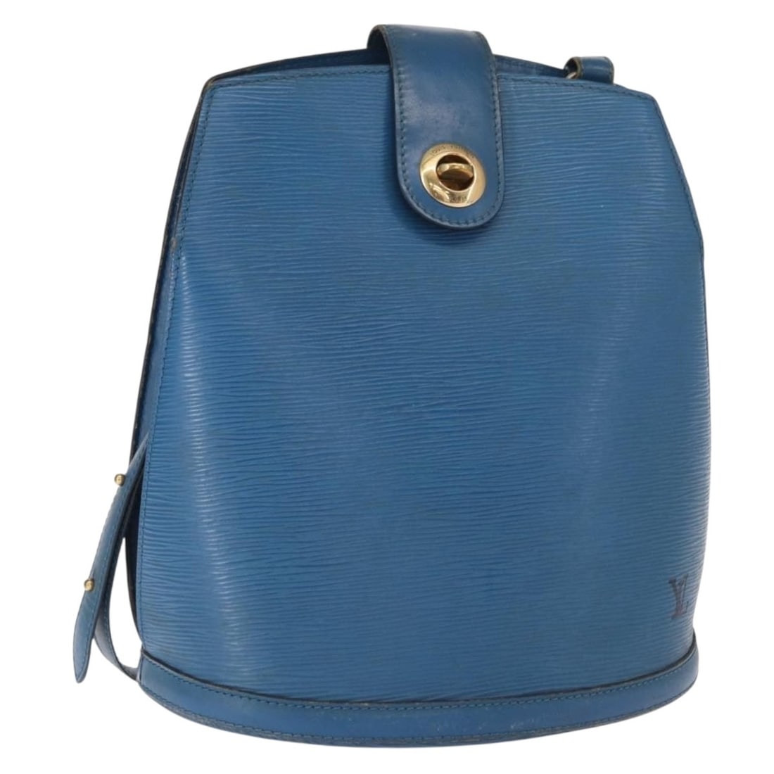 LOUIS VUITTON Epi Cluny Shoulder Bag Blue M52255 Auth France (1 of 18)