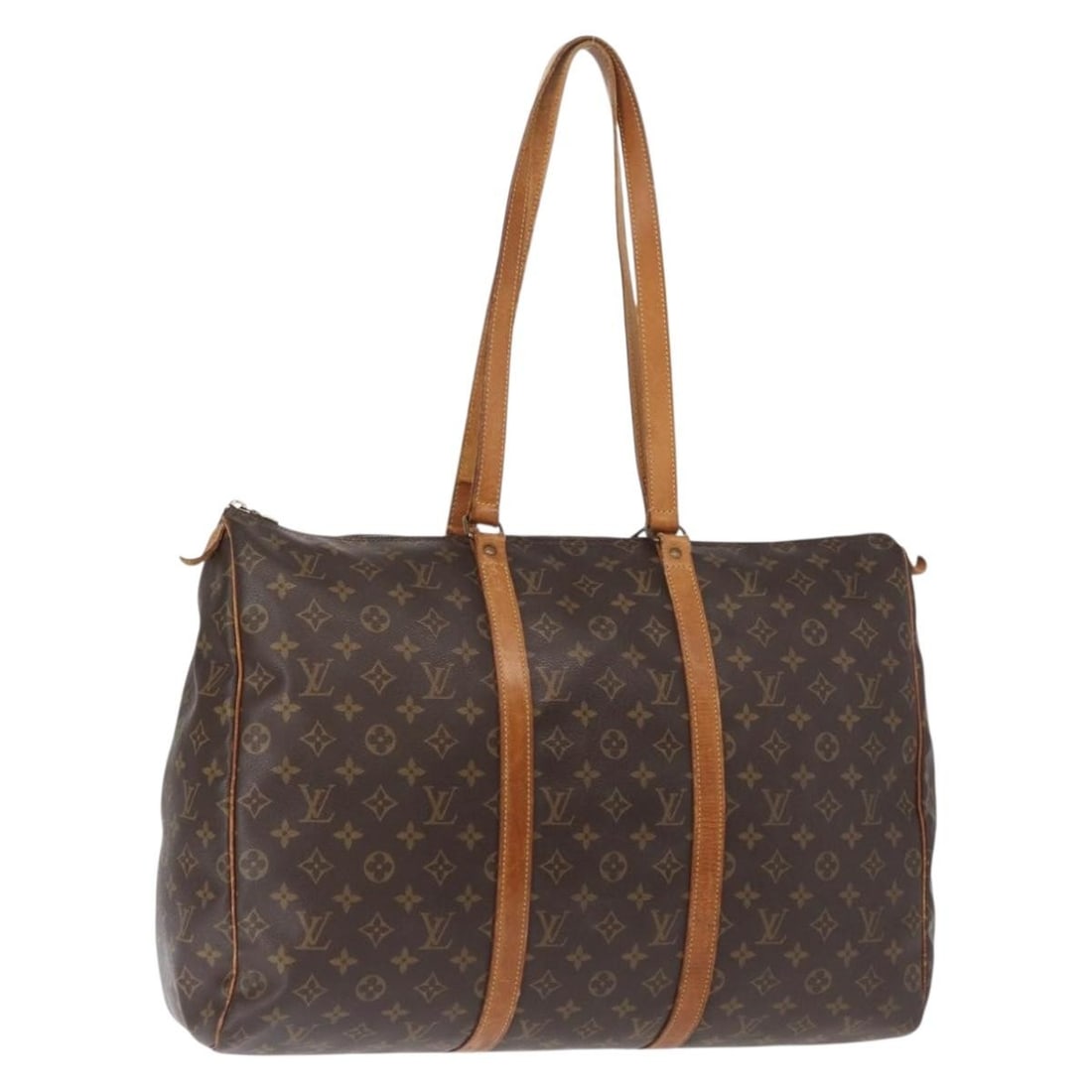Monogram Canvas Flanerie 50 Shoulder Bag by Louis Vuitton M51116: Monogram Canvas Flanerie 50 Shoulder Bag by Louis Vuitton M51116 This is a Louis Vuitton Monogram Flanerie 50 shoulder bag, crafted from the brand's signature monogram canvas. The bag features a spaci