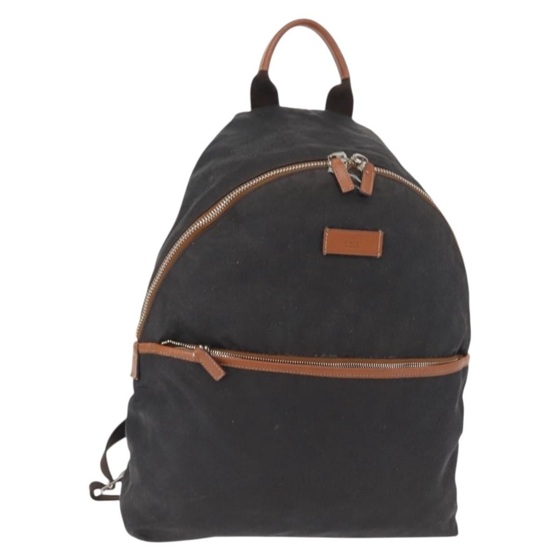 Black GG Canvas Backpack by Gucci Model 190278 Silver Tone Trim (1 of 18)