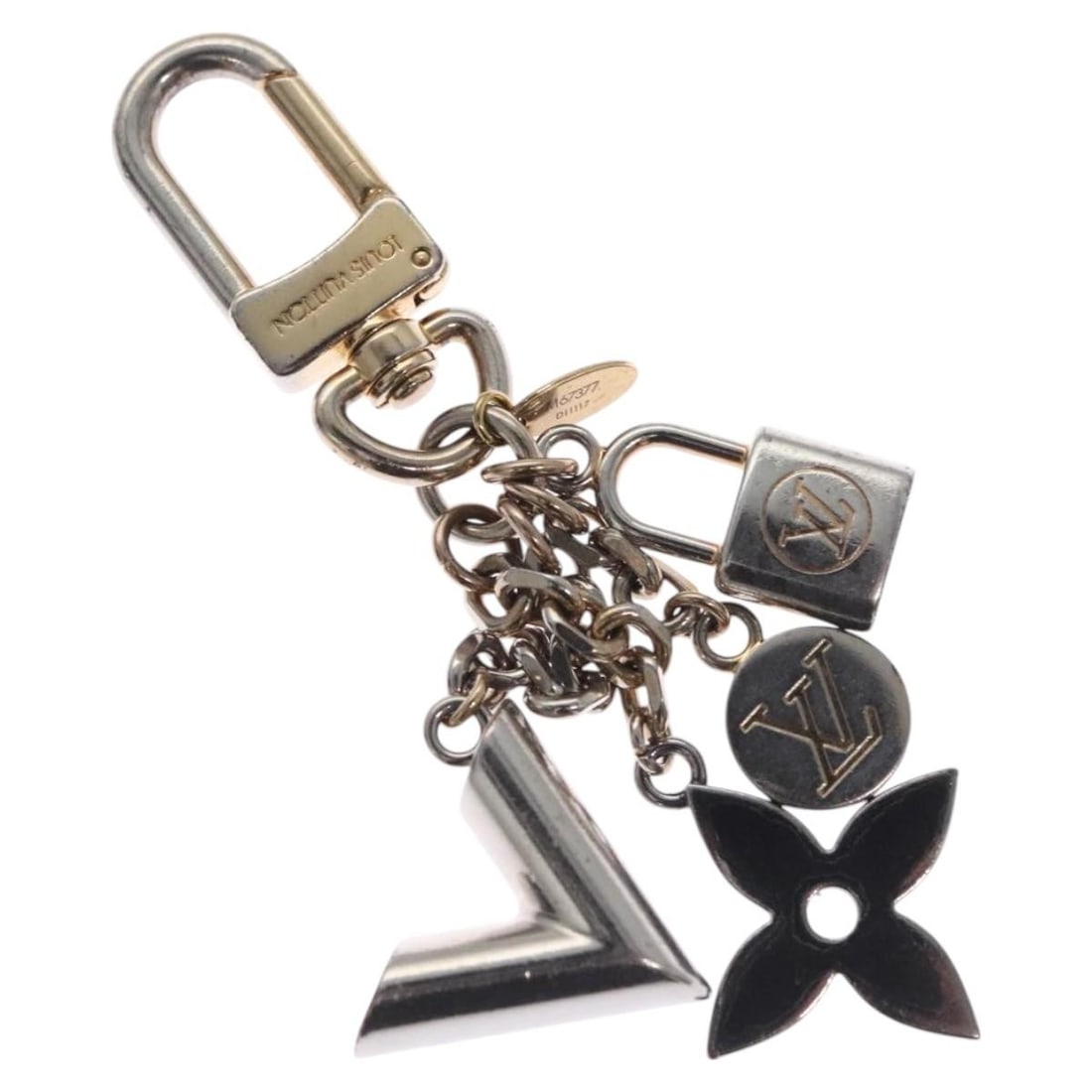 LOUIS VUITTON Caleido V Silver Metal Charm M67377 Made in Italy (1 of 9)