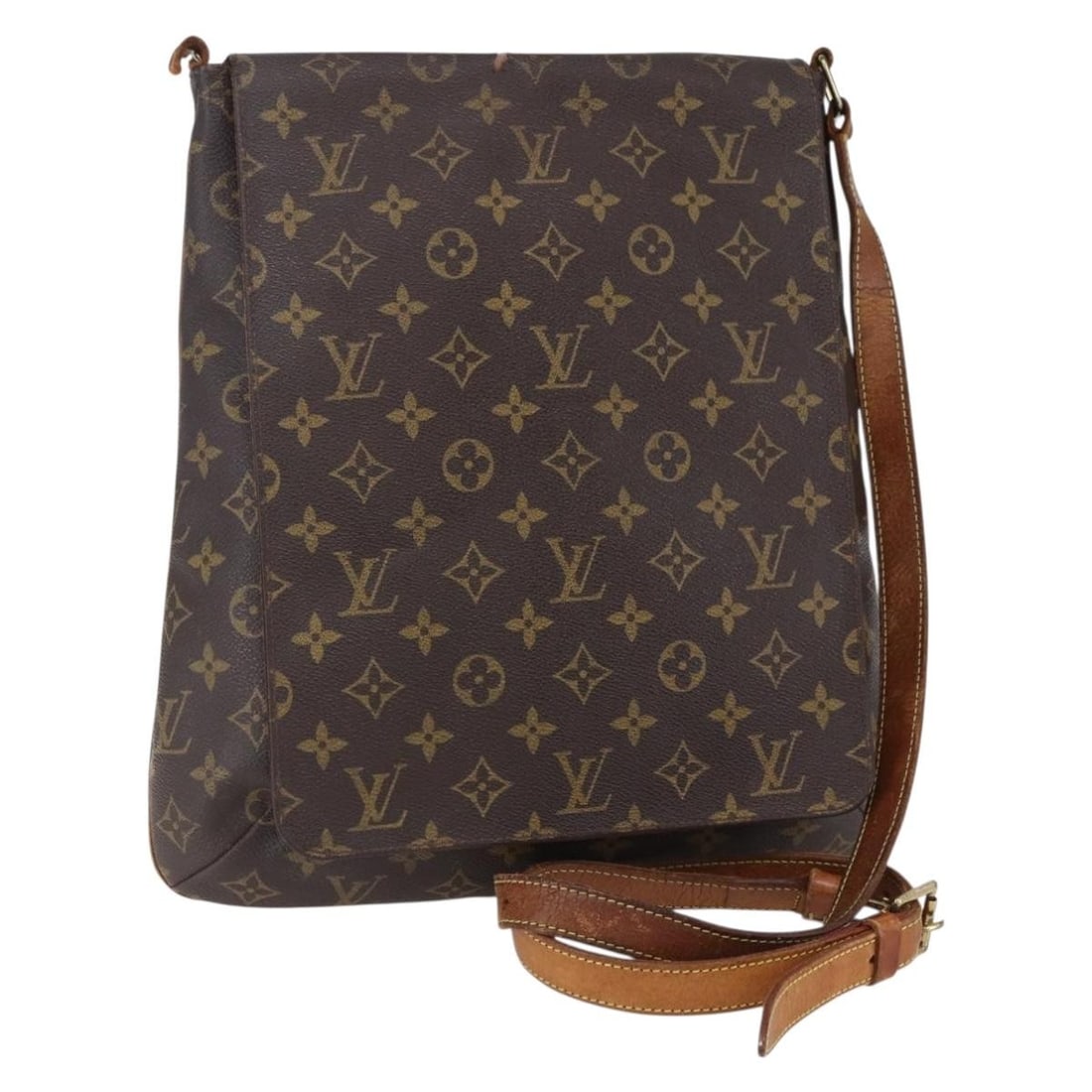LOUIS VUITTON Monogram Musette Shoulder Bag M51256 Auth France: LOUIS VUITTON Monogram Musette Shoulder Bag M51256 Auth France This LOUIS VUITTON Monogram Musette Shoulder Bag (M51256) is a stylish accessory crafted in France, featuring a classic Monogram Canvas e