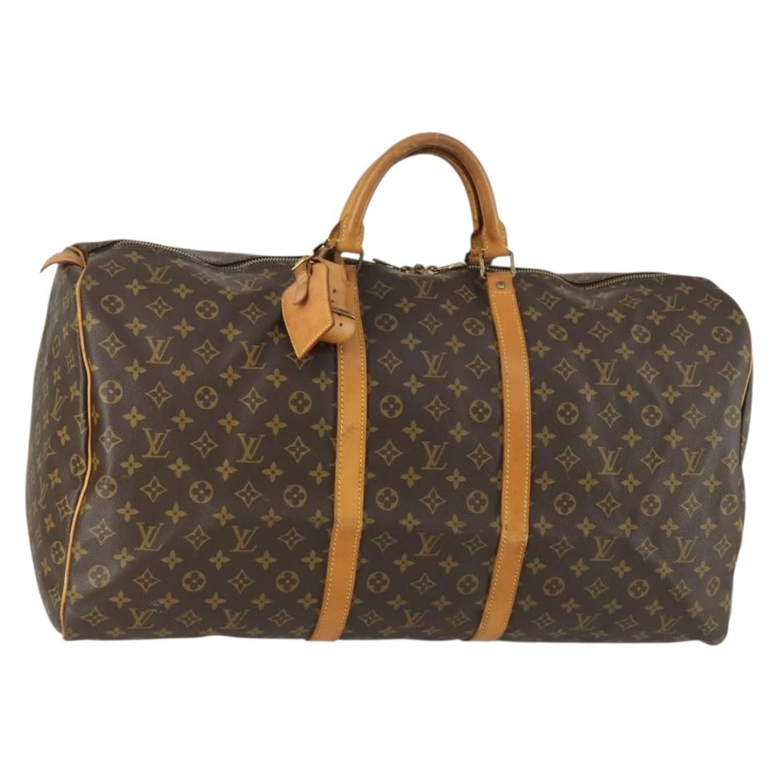 Louis Vuitton Keepall 60 Monogram Canvas Boston Travel Bag M41422: Louis Vuitton Keepall 60 Monogram Canvas Boston Travel Bag M41422 This Louis Vuitton Monogram Keepall 60 Boston Bag, model M41422, features the signature monogram canvas exterior. The bag is designed