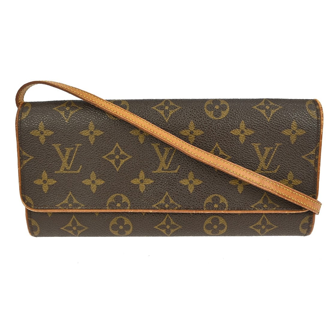Louis Vuitton Monogram Pochette Twin GM Crossbody Bag M51852 (1 of 8)