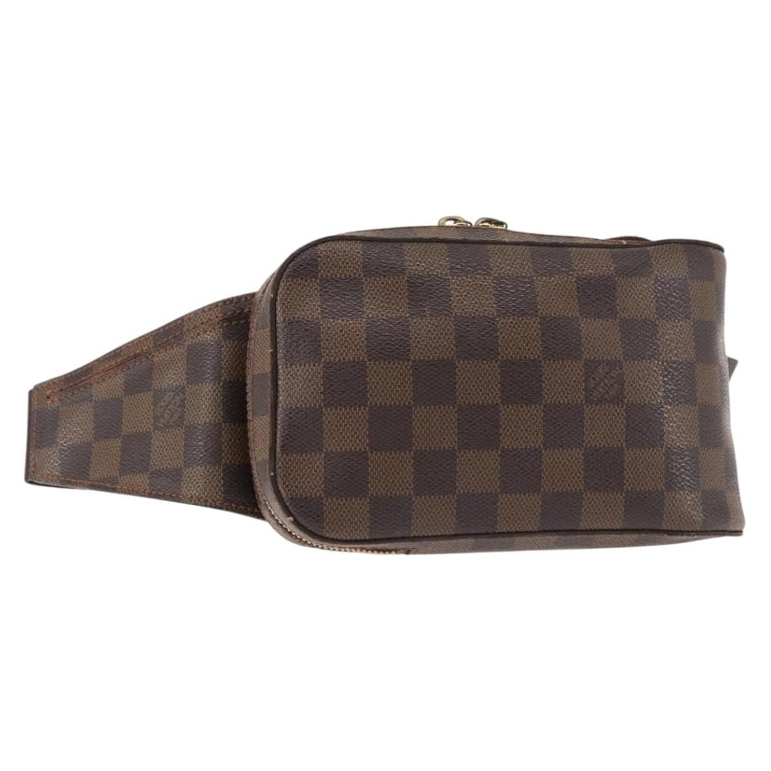 LOUIS VUITTON Damier Ebene Geronimos Shoulder Bag N51994 Auth Made in Spain: LOUIS VUITTON Damier Ebene Geronimos Shoulder Bag N51994 Auth Made in Spain This LOUIS VUITTON Damier Ebene Geronimos Shoulder Bag (Product No. N51994) is a stylish accessory crafted from Damier Ebene