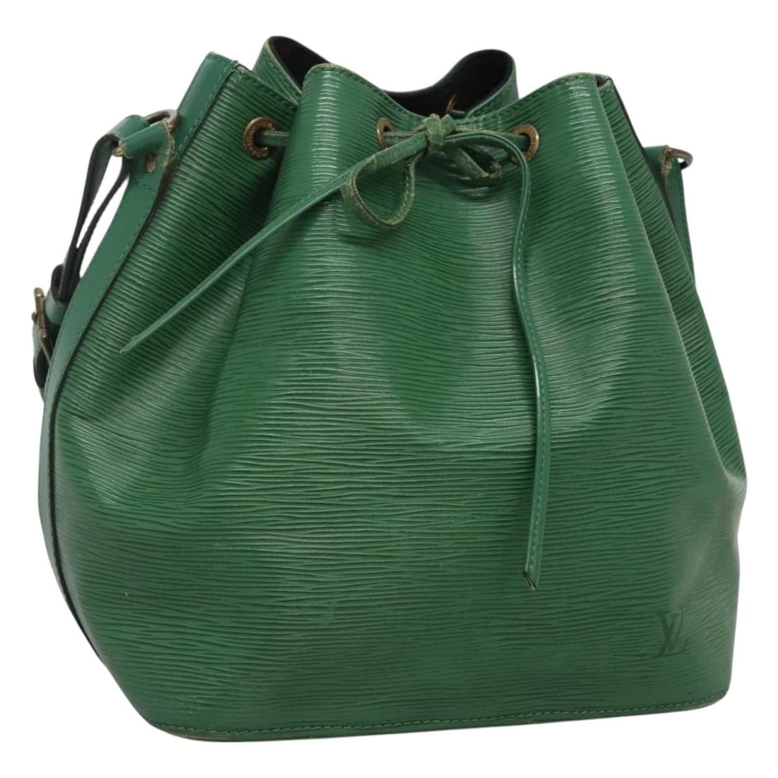 Louis Vuitton Epi Petit Noe Green Shoulder Bag M44104 Authenticated: Louis Vuitton Epi Petit Noe Green Shoulder Bag M44104 Authenticated This authentic LOUIS VUITTON Epi Petit Noe Shoulder Bag is a stylish and practical accessory crafted from durable Epi leather in a v