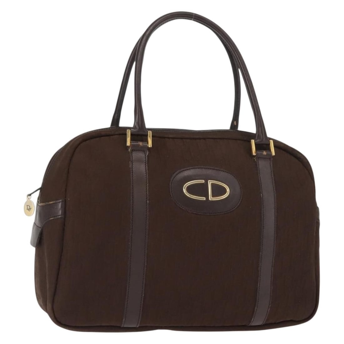 Christian Dior Trotter Canvas Hand Bag Brown Gold Authentic: Christian Dior Trotter Canvas Hand Bag Brown Gold Authentic This authentic Christian Dior Trotter Canvas Hand Bag showcases a stylish combination of brown and gold hues. Crafted in France, this handba