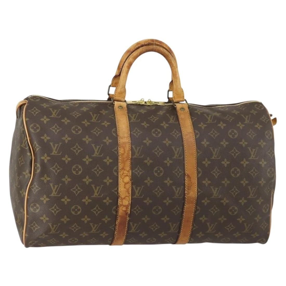 LOUIS VUITTON Monogram Keepall 50 Boston Bag M41426 Authentic France (1 of 18)