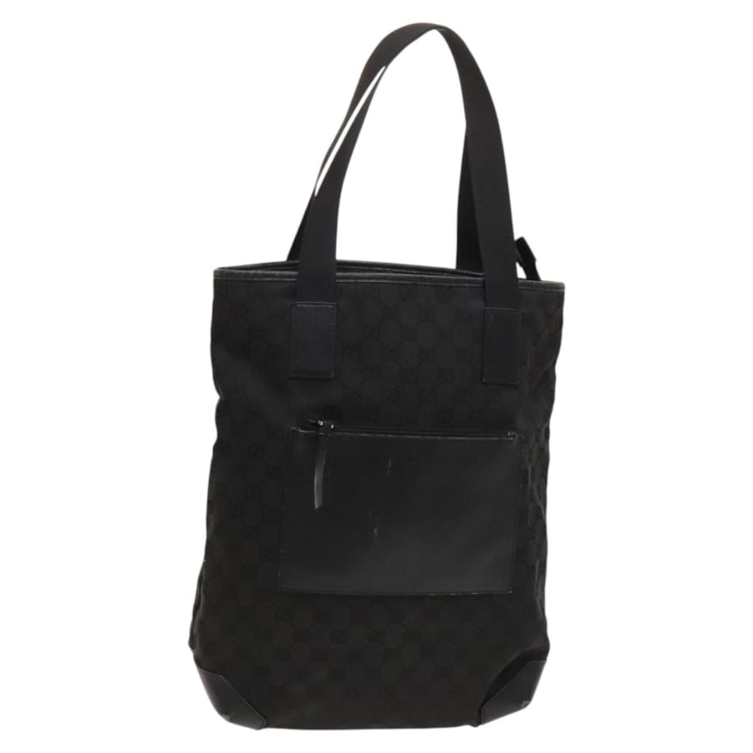 GUCCI GG Canvas Tote Bag Black Silver 28892 Auth Italy (1 of 18)