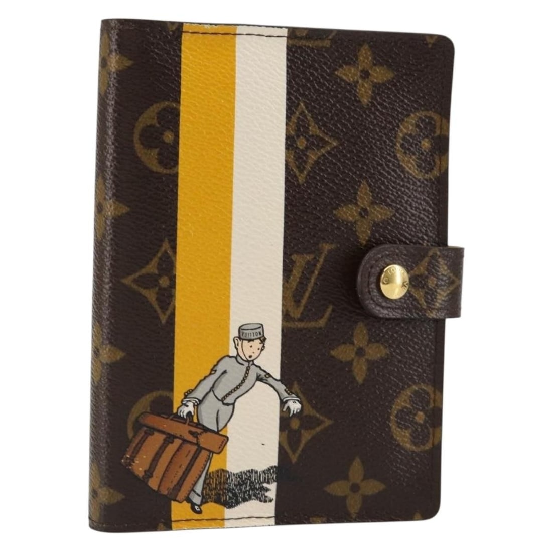 LOUIS VUITTON Groom Pageboy Day Planner Cover Monogram Jaune R20019 (1 of 18)