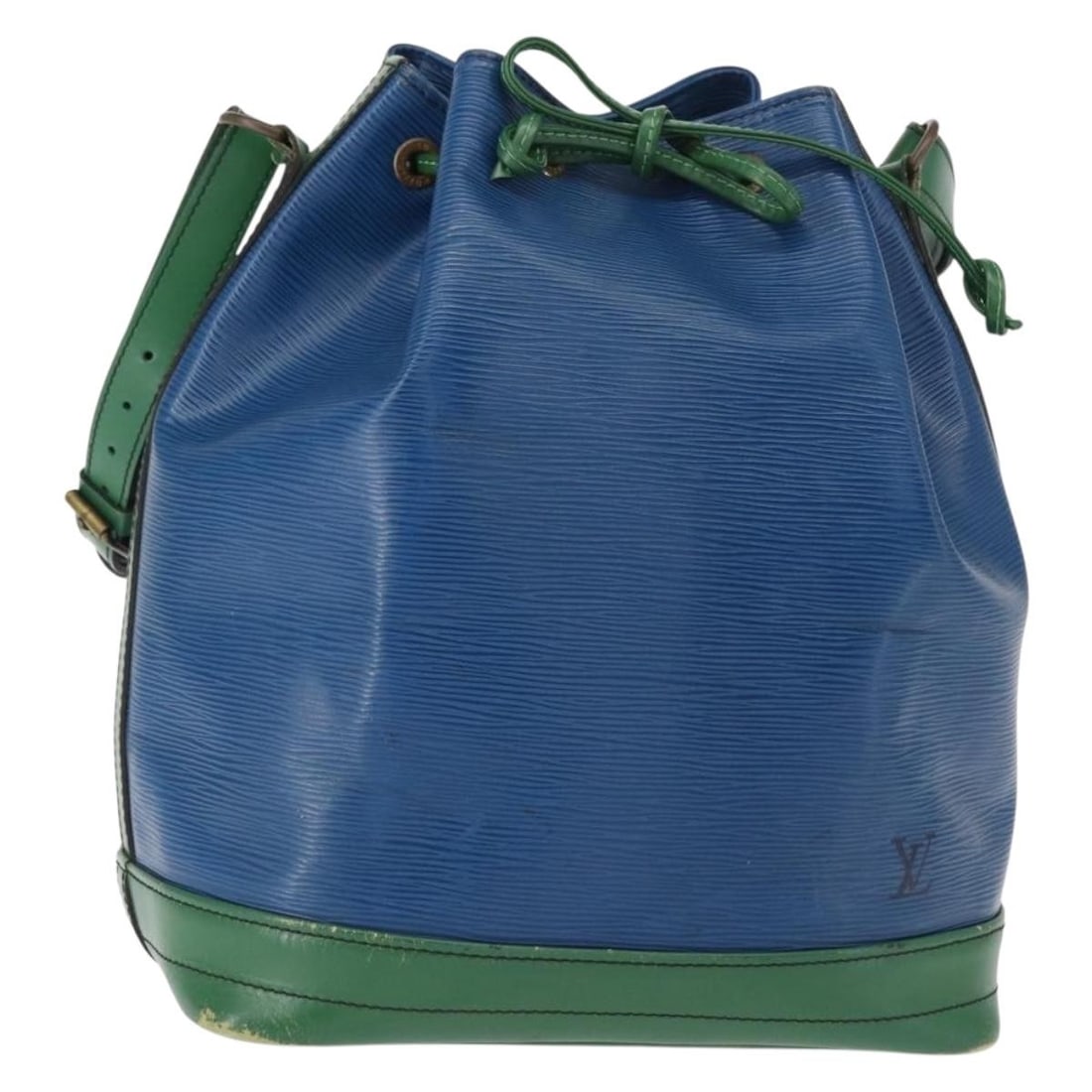 LOUIS VUITTON Epi Noe Bicolor Green Blue Shoulder Bag M44044 Auth (1 of 18)