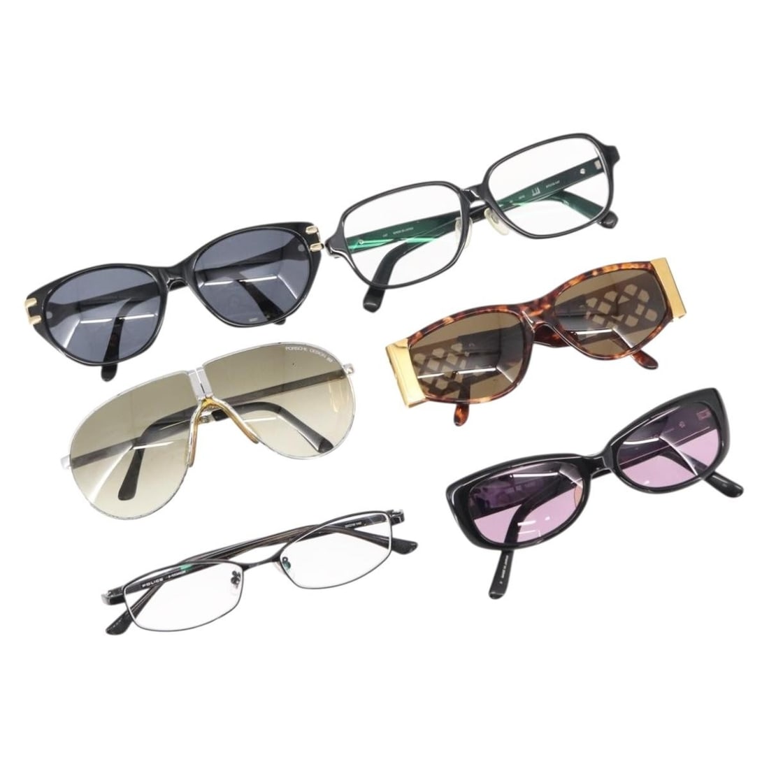 GIVENCHY Dunhill Anna Sui 6-Piece Glasses Set Black Silver Authentic (1 of 18)