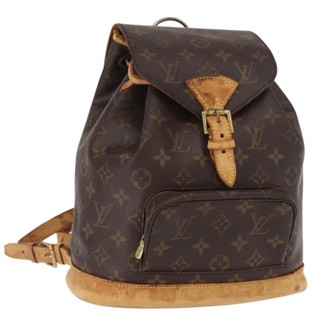 Louis Vuitton Montsouris MM Monogram Canvas Backpack M51136 France: Louis Vuitton Montsouris MM Monogram Canvas Backpack M51136 France This Louis Vuitton Montsouris MM Backpack features the classic monogram canvas exterior with leather trim. Made in France, it offers