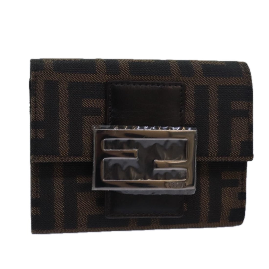 FENDI Zucca Canvas Wallet Black Brown Made in Italy (1 of 18)