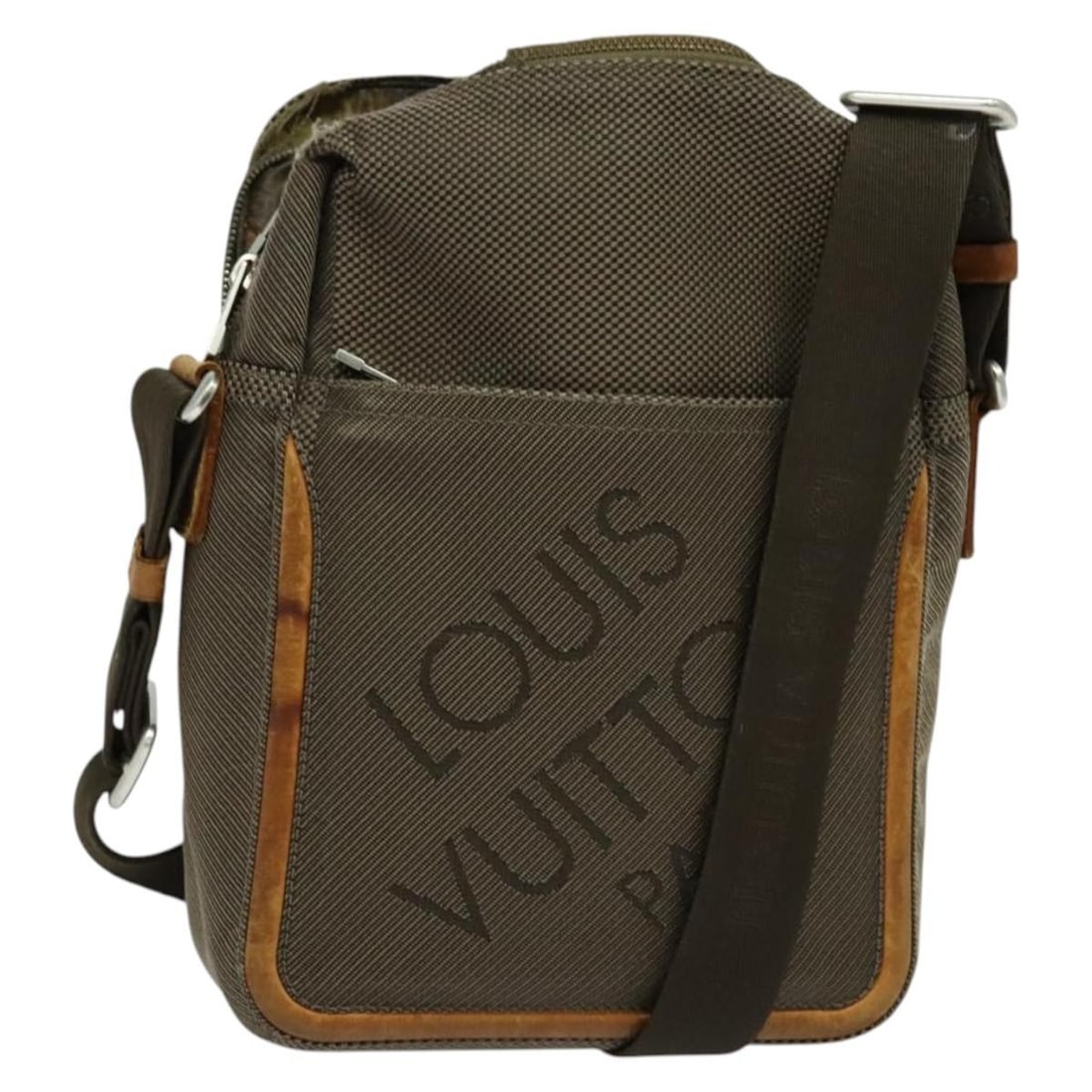 LOUIS VUITTON Damier Geant Citadan NM Shoulder Bag M93224 Brown Tail (1 of 18)