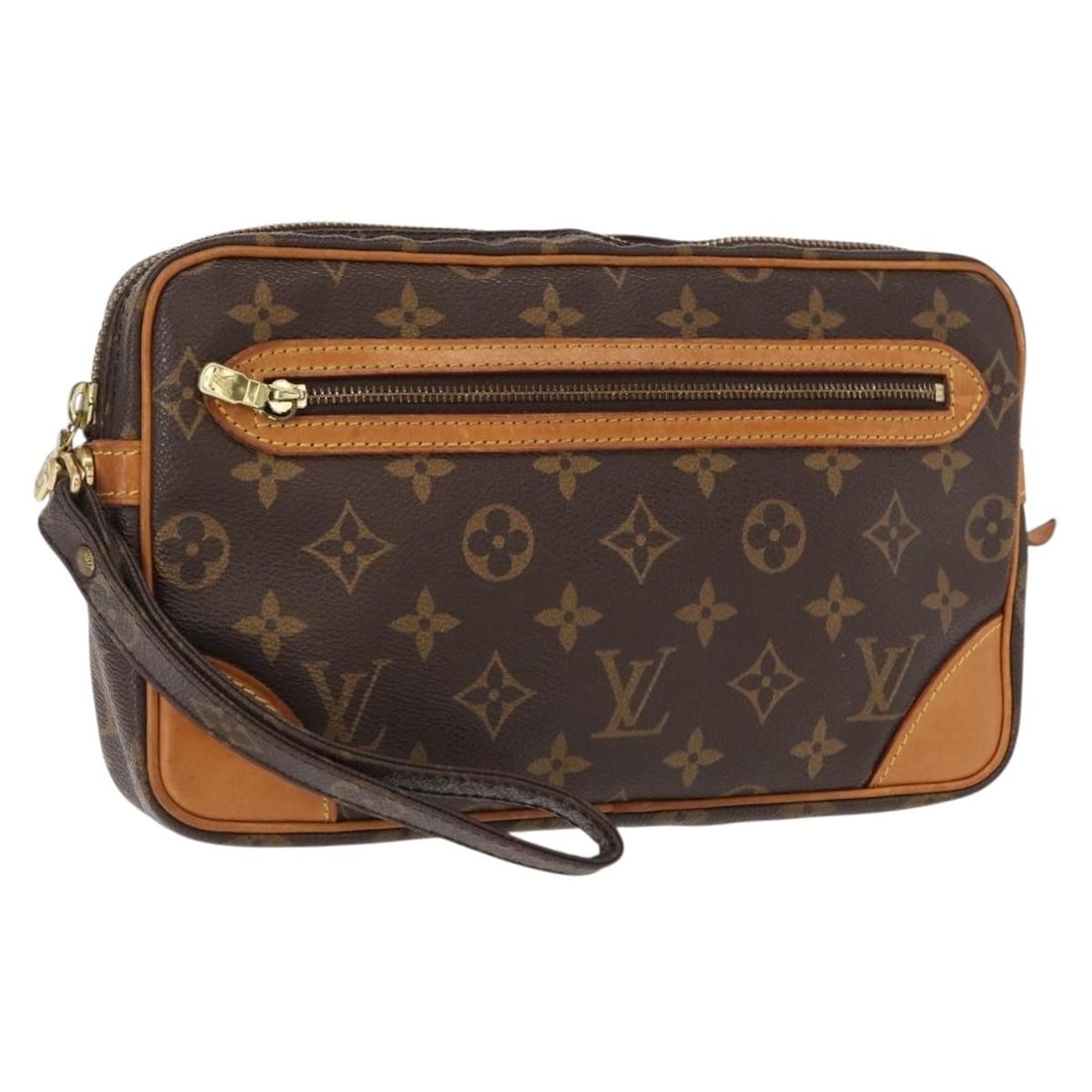 LOUIS VUITTON Monogram Marly Dragonne GM Clutch Bag M51825 Auth France (1 of 18)