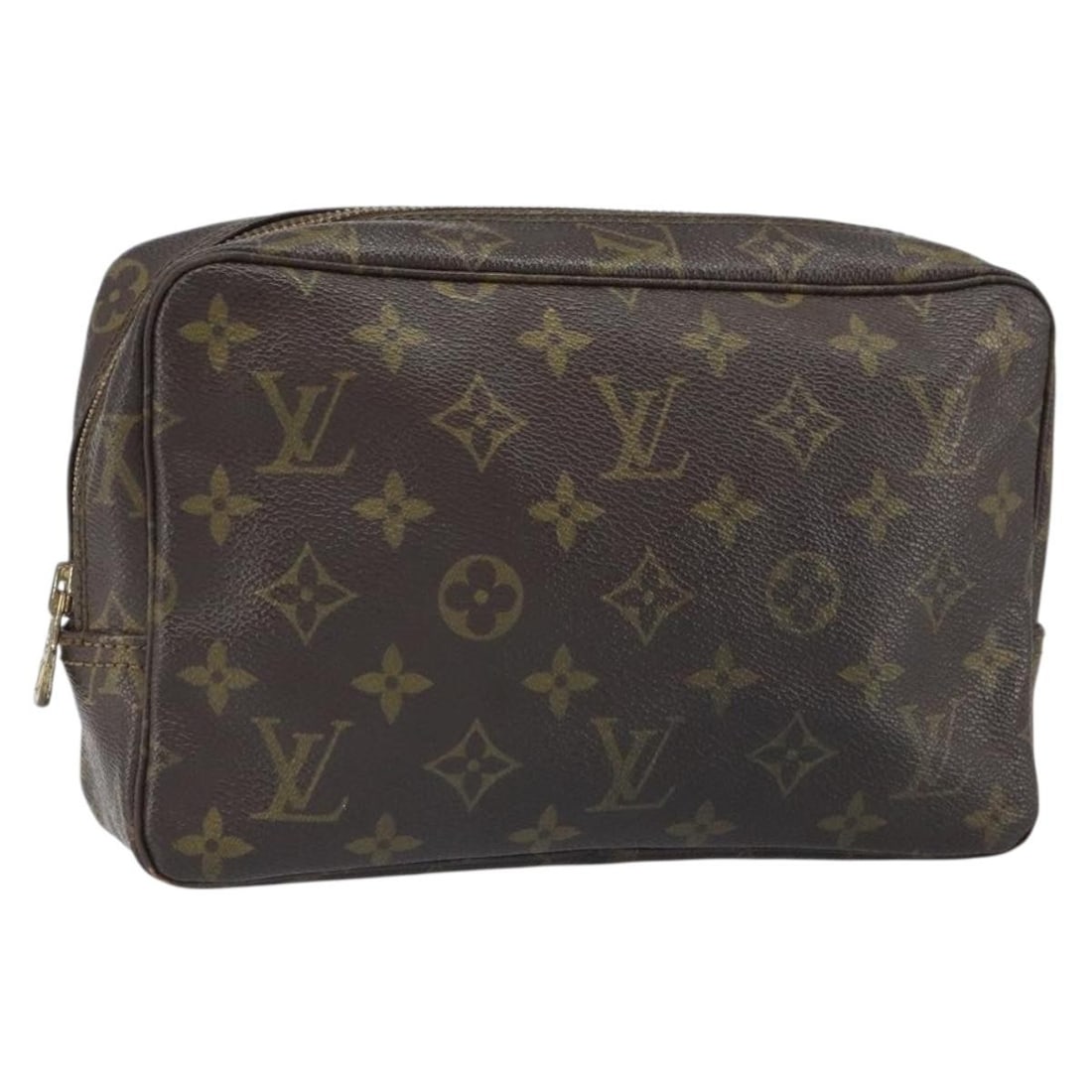 Louis Vuitton Monogram Canvas Trousse Toilette 23 M47524 Clutch France: Louis Vuitton Monogram Canvas Trousse Toilette 23 M47524 Clutch France This Louis Vuitton Monogram Trousse Toilette 23 clutch bag features the iconic monogram canvas exterior and is crafted in France.