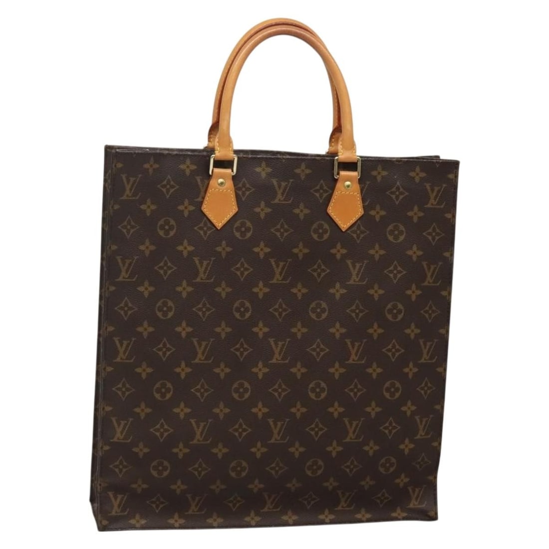 Louis Vuitton Monogram Sac Plat Hand Bag M51140 Authentic France: Louis Vuitton Monogram Sac Plat Hand Bag M51140 Authentic France The LOUIS VUITTON Monogram Sac Plat Hand Bag M51140 is a classic accessory that showcases the iconic monogram canvas. This stylish hand