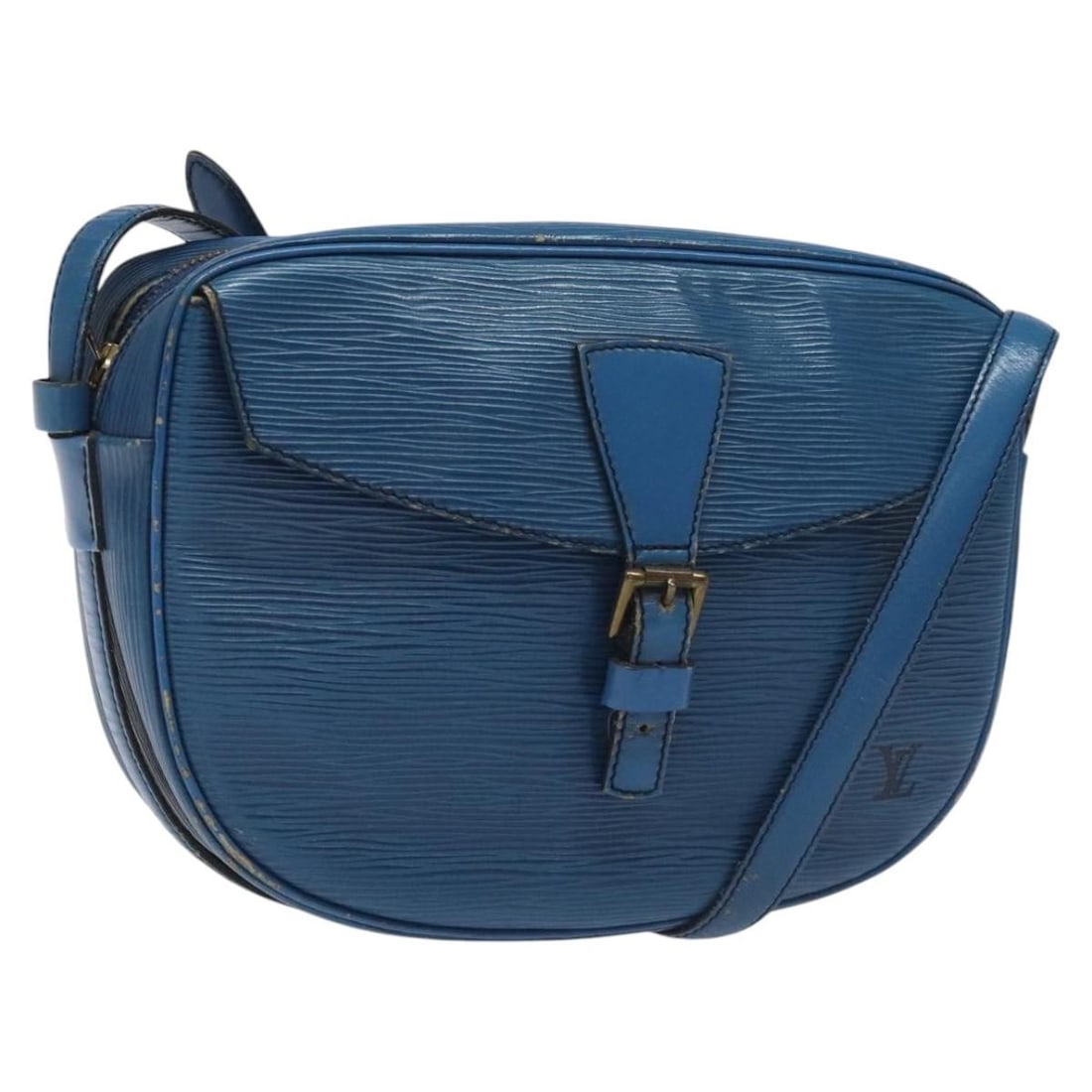 LOUIS VUITTON Epi June Feuille Shoulder Bag Blue M52155 Made in France (1 of 18)