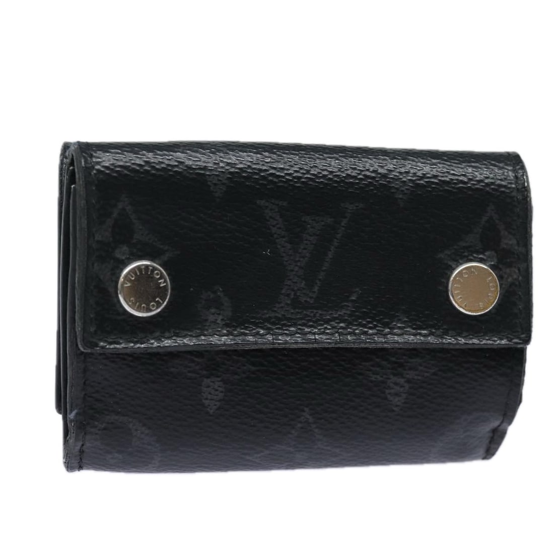 LOUIS VUITTON Monogram Eclipse Discovery Wallet M67630 Auth Spain (1 of 18)