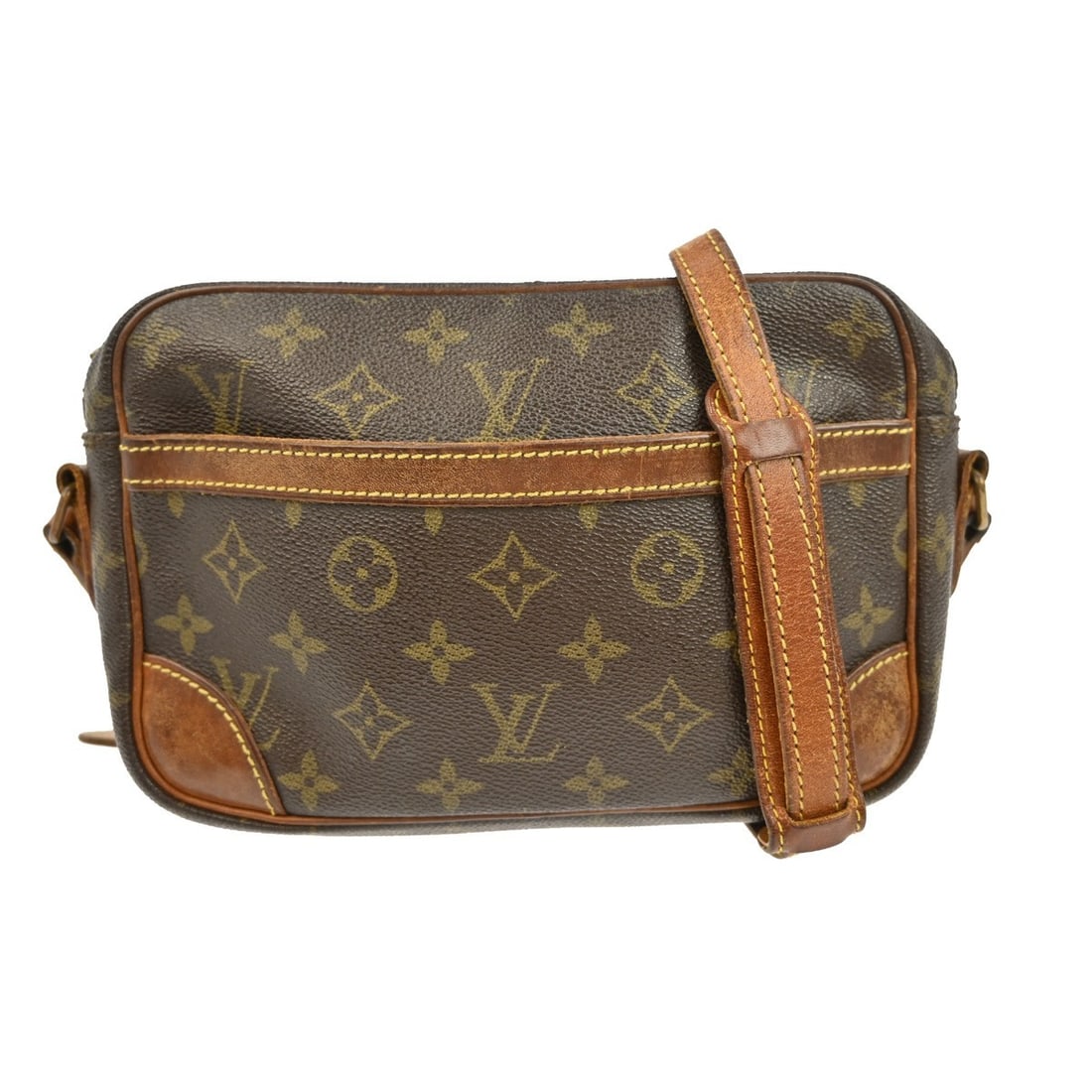 Trocadero 24 Monogram Shoulder Bag Brown Leather by Louis Vuitton M51276: Trocadero 24 Monogram Shoulder Bag Brown Leather by Louis Vuitton M51276 This vintage Louis Vuitton Trocadero 24 shoulder bag features the iconic monogram pattern and is crafted from brown leather wit