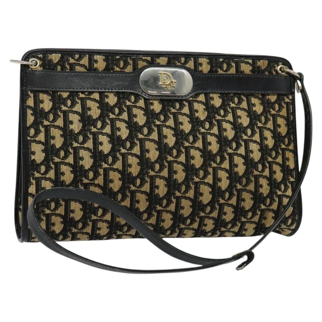 Christian Dior Black Trotter Canvas Shoulder Bag Authentically Made in France: Christian Dior Black Trotter Canvas Shoulder Bag Authentically Made in France This Christian Dior Trotter Canvas Shoulder Bag in black is a stylish and iconic accessory. Crafted from durable Trotter C