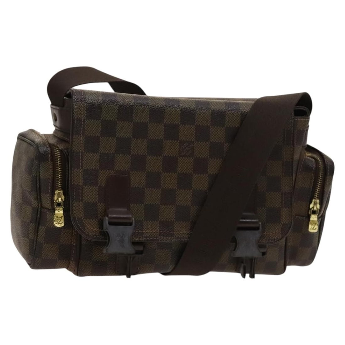 Louis Vuitton Damier Ebene Reporter Melville Shoulder Bag N51126 Auth France: Louis Vuitton Damier Ebene Reporter Melville Shoulder Bag N51126 Auth France The LOUIS VUITTON Damier Ebene Reporter Melville Shoulder Bag is a stylish and functional accessory crafted from Damier Ebe