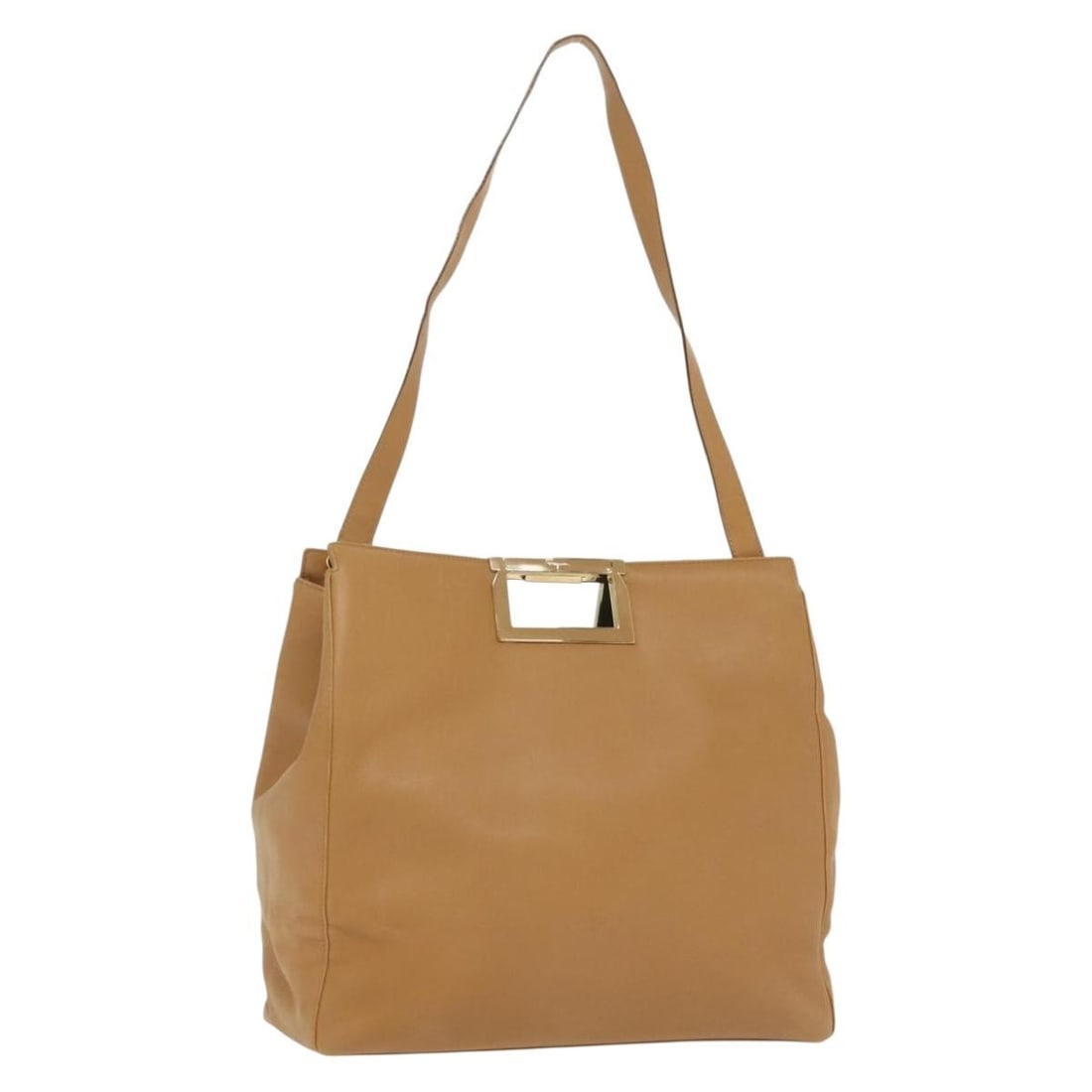 Salvatore Ferragamo Beige Gold Leather Shoulder Bag Auth Italy: Salvatore Ferragamo Beige Gold Leather Shoulder Bag Auth Italy This stylish shoulder bag from Salvatore Ferragamo combines elegance with functionality. Crafted from high-quality beige leather with gol
