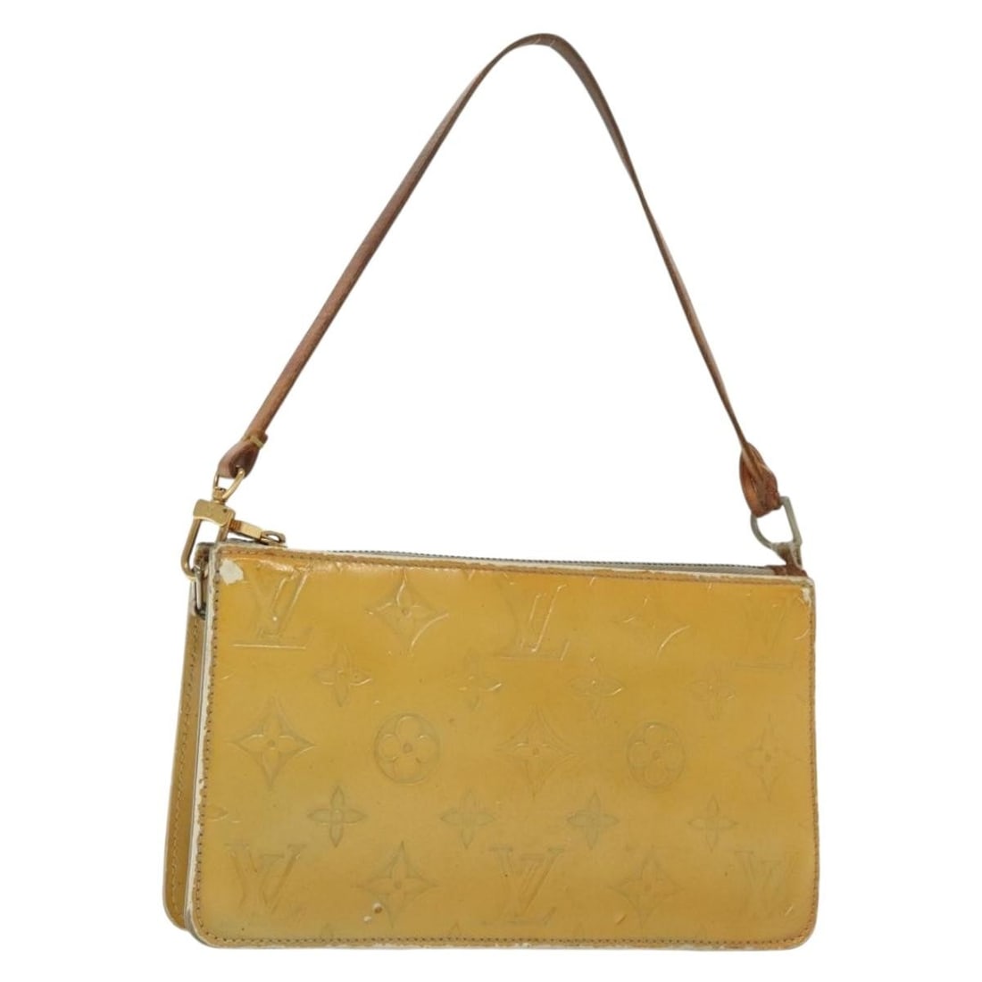 LOUIS VUITTON Monogram Vernis Lexington Pouch Gris Patent Leather M91056: LOUIS VUITTON Monogram Vernis Lexington Pouch Gris Patent Leather M91056 The LOUIS VUITTON Monogram Vernis Lexington Accessory Pouch in Gris is a stylish and functional accessory that showcases the br