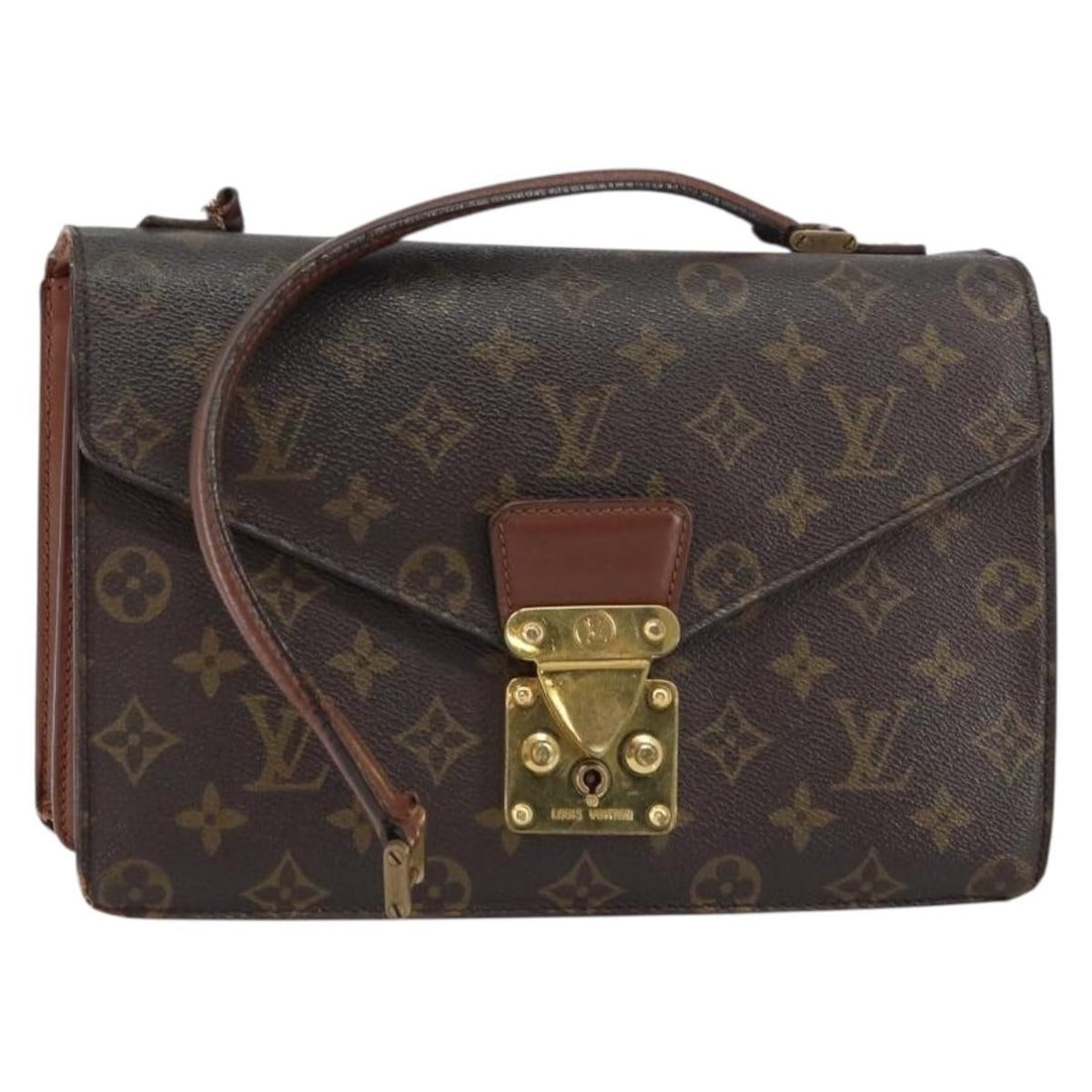 LOUIS VUITTON Monogram Concorde Hand Bag M51190 Auth MI8908 (1 of 18)