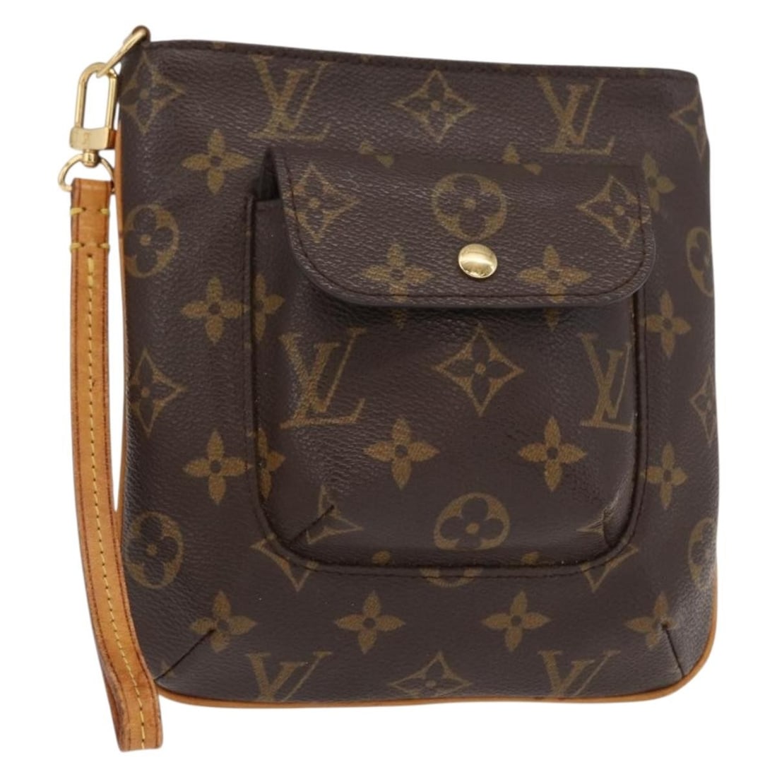Louis Vuitton Monogram Canvas Partition Pouch Bag M51901 France: Louis Vuitton Monogram Canvas Partition Pouch Bag M51901 France This Louis Vuitton Monogram Partition Pouch M51901 is crafted from signature monogram canvas and features a compact, square silhouette.