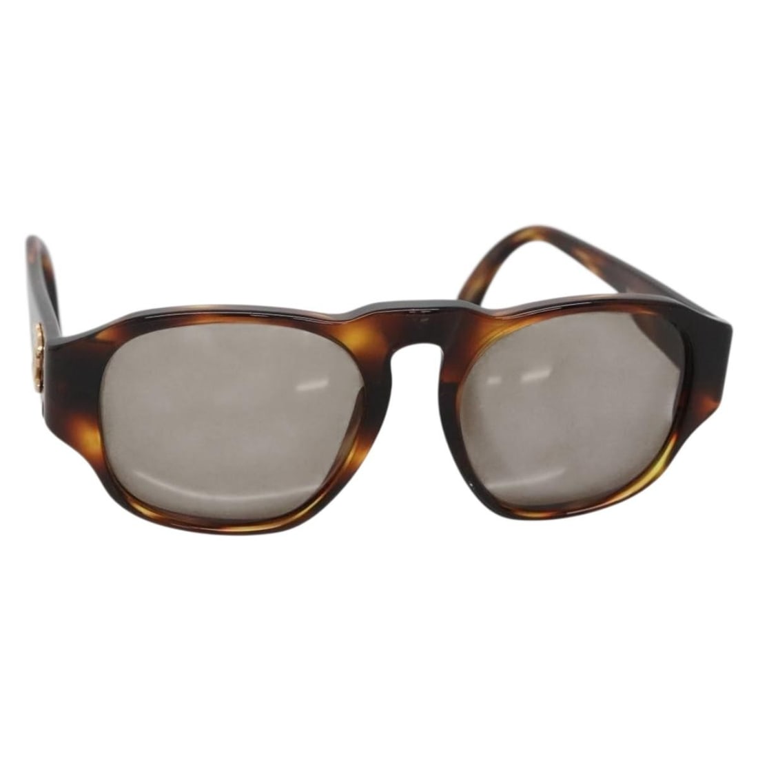 CHANEL COCO Mark Brown Plastic Sunglasses Authentic Made in Italy (1 of 10)