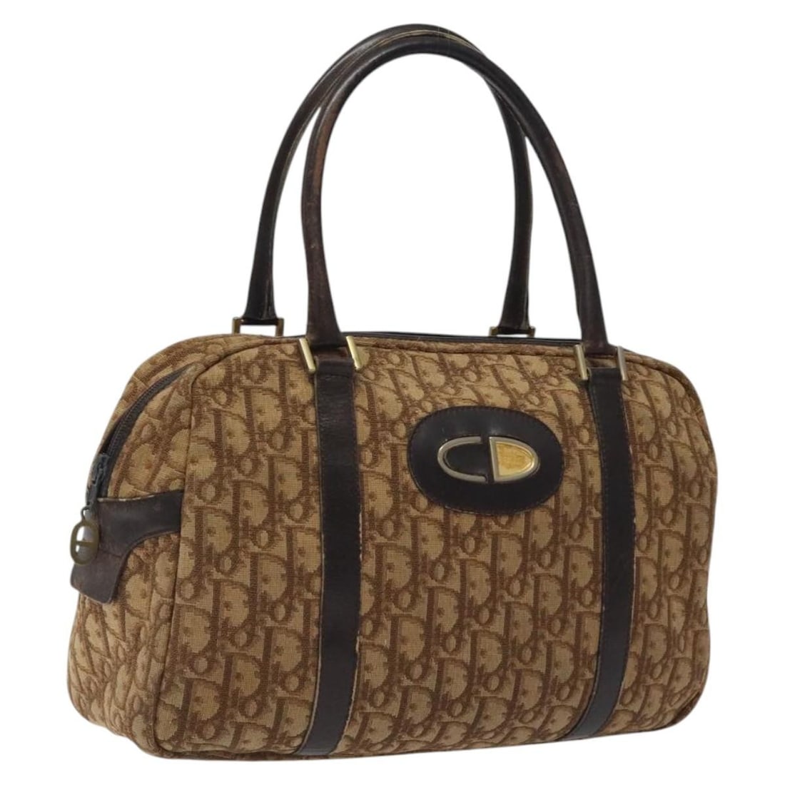 Christian Dior Brown Trotter Canvas Hand Bag Authenticated (1 of 18)