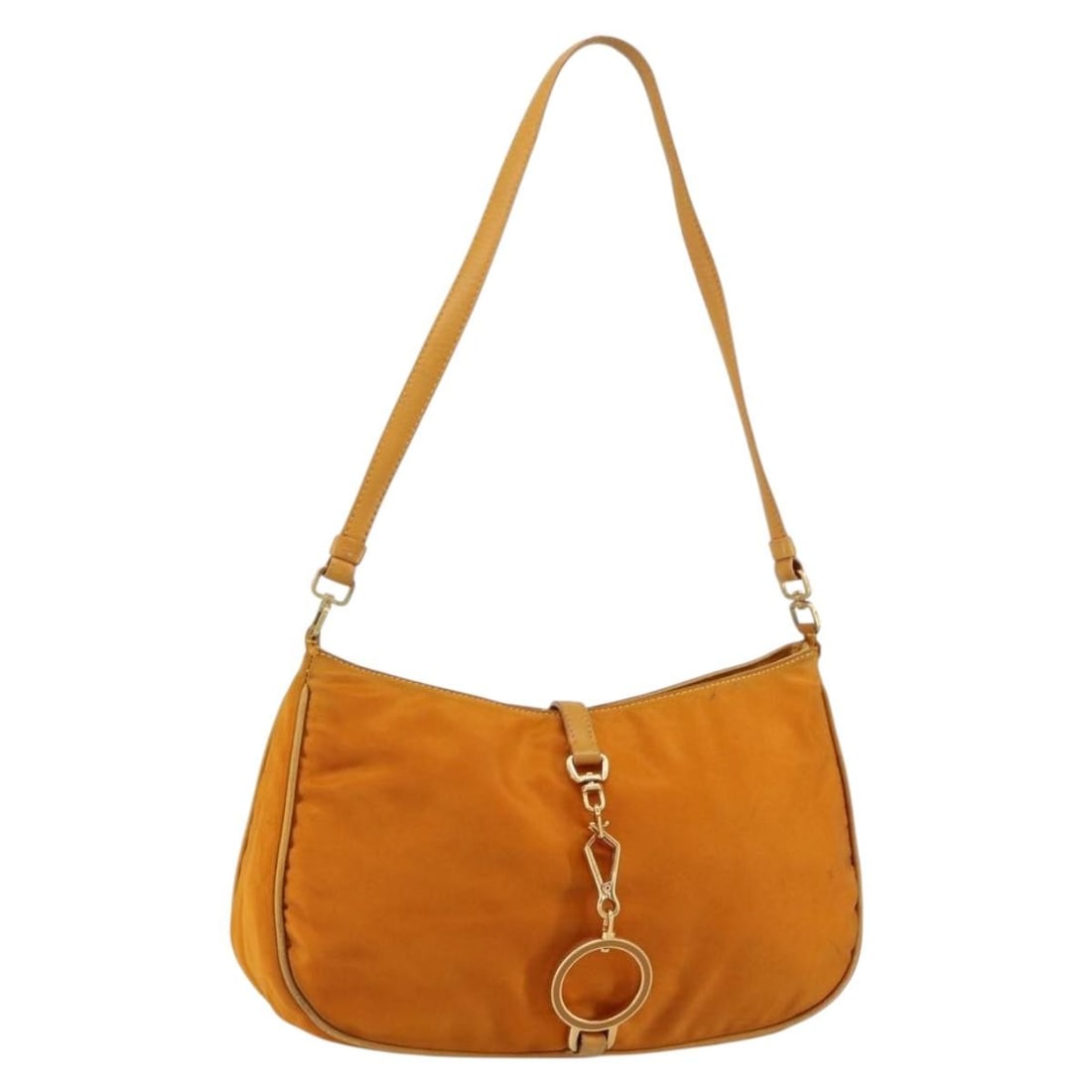 PRADA Orange Nylon Shoulder Bag with Guarantee Card (1 of 18)