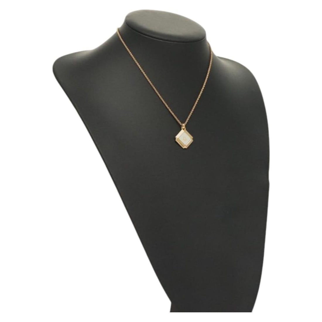 Christian Dior Gold Tone Necklace Metal Auth 125880 Germany (1 of 14)