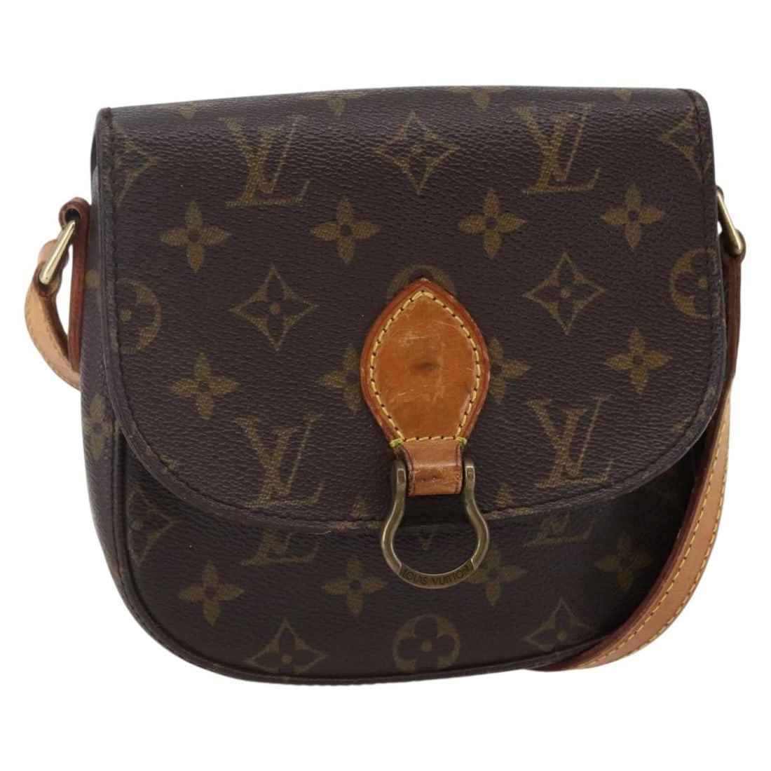 LOUIS VUITTON Monogram Saint Cloud PM Shoulder Bag M51244 France: LOUIS VUITTON Monogram Saint Cloud PM Shoulder Bag M51244 France This authentic Louis Vuitton Monogram Saint Cloud PM Shoulder Bag (M51244) is a stylish and functional accessory, perfect for everyday