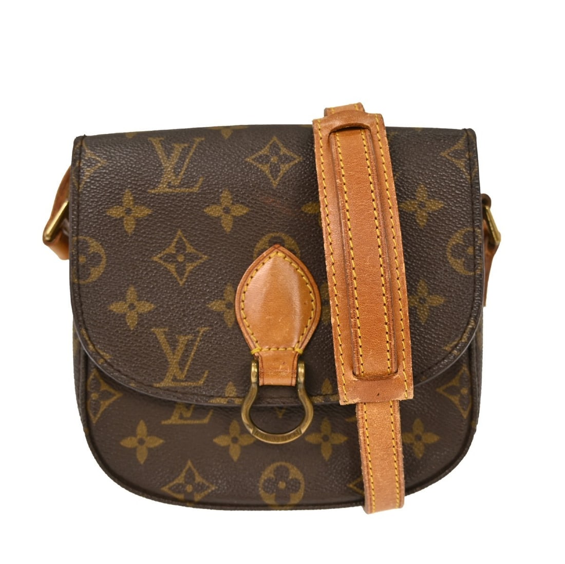 Louis Vuitton Saint Cloud PM Monogram Canvas Brown Small Shoulder Bag (1 of 13)