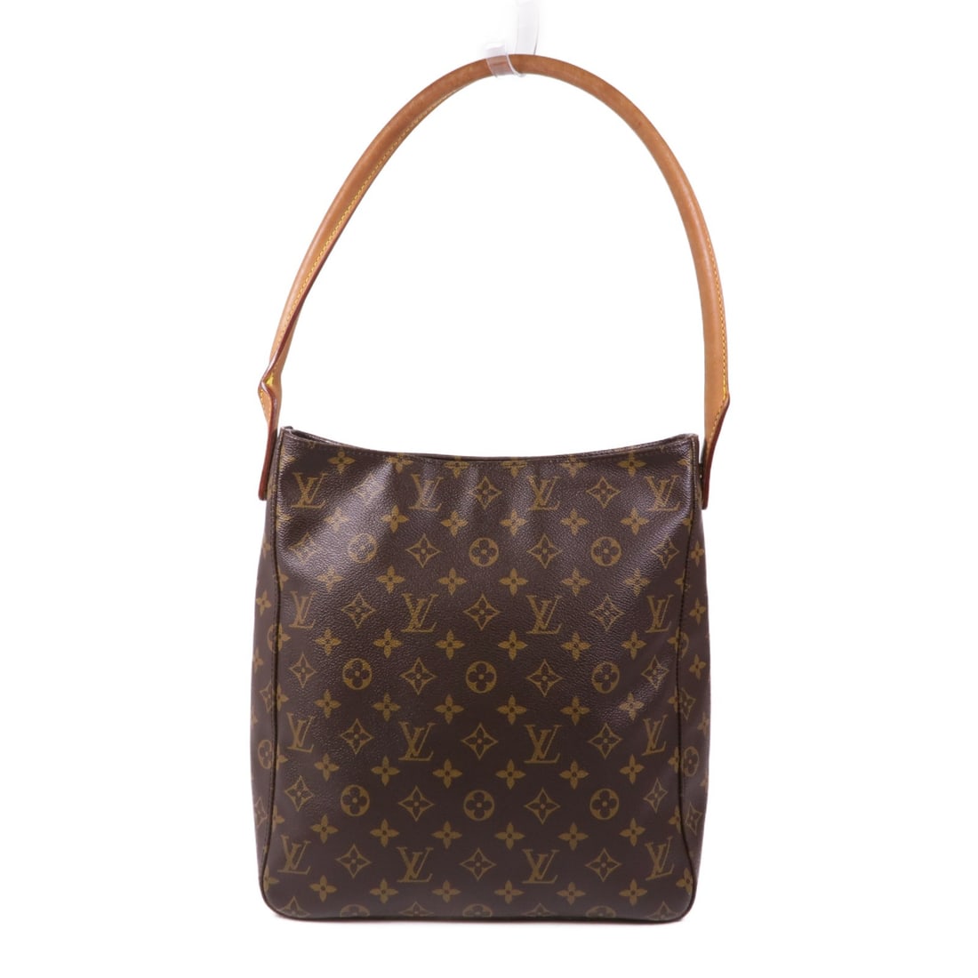 LOUIS VUITTON Looping GM Shoulder Bag M51145 Monogram Brown: LOUIS VUITTON Looping GM Shoulder Bag M51145 Monogram Brown This LOUIS VUITTON Looping GM Shoulder Bag (M51145) showcases timeless elegance with its classic monogram design in rich brown PVC coated ca