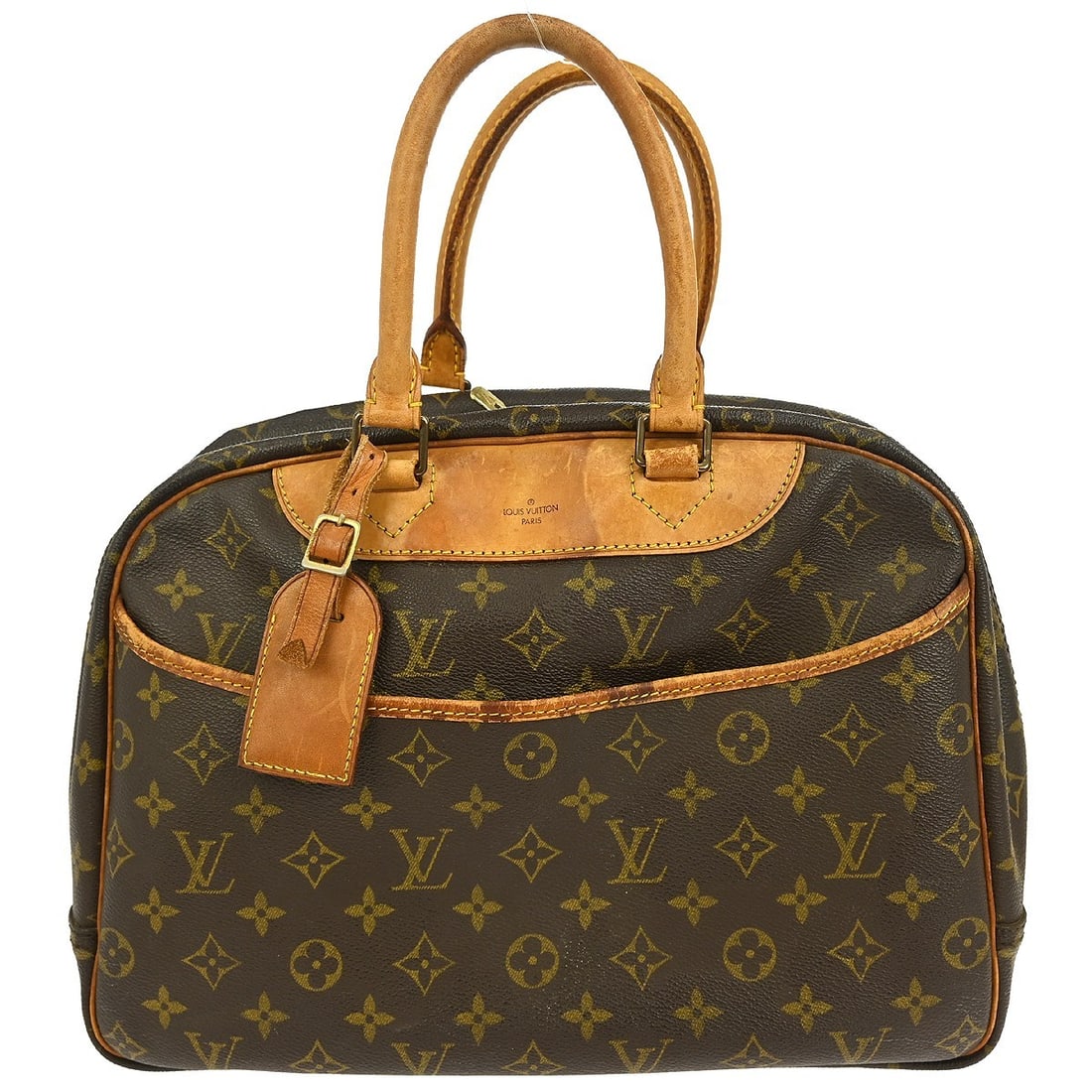 Louis Vuitton Deauville Bowling Vanity Handbag M47270 Monogram Canvas (1 of 12)