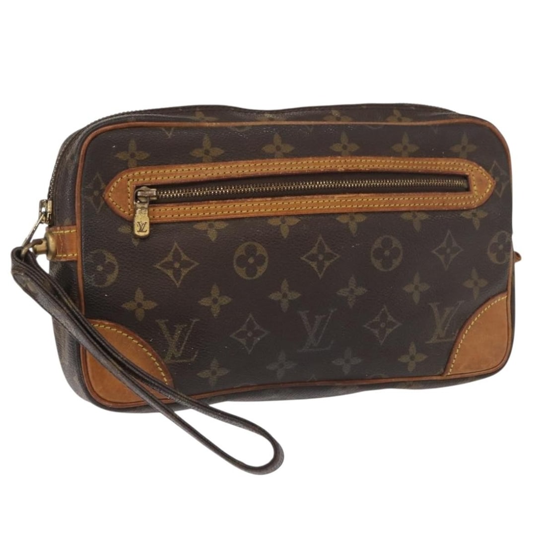 Louis Vuitton Marly Dragonne GM Monogram Canvas Clutch Bag M51825 Authenticated: Louis Vuitton Marly Dragonne GM Monogram Canvas Clutch Bag M51825 Authenticated This is a Louis Vuitton Monogram Marly Dragonne GM clutch bag, crafted from signature monogram canvas. The bag features
