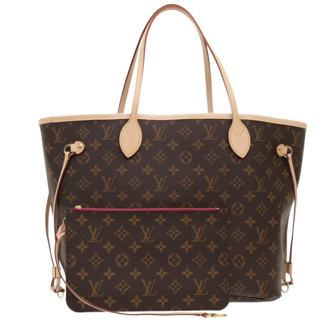 LOUIS VUITTON Monogram Neverfull MM Tote Bag M40156 Auth RFID (1 of 18)