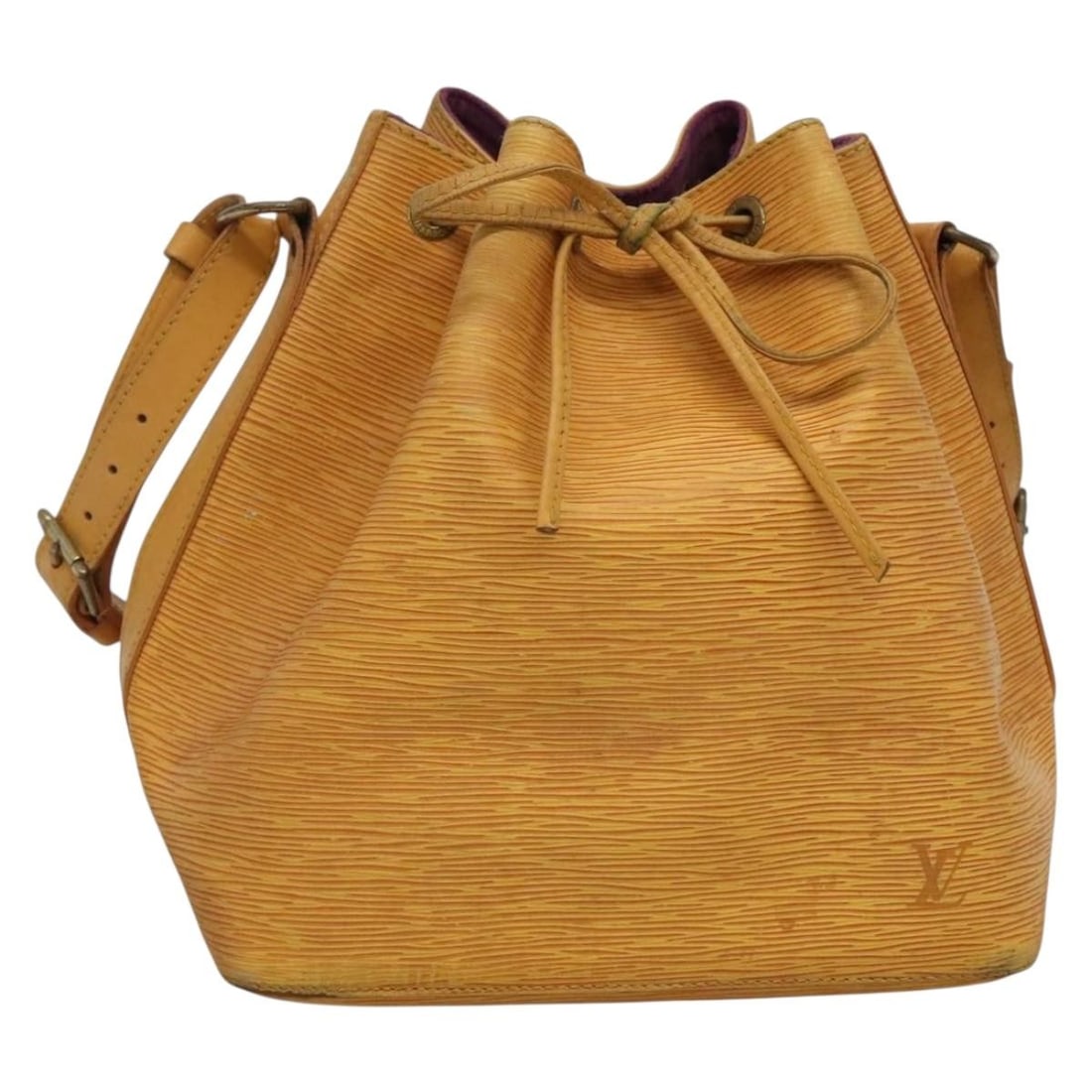 Louis Vuitton Epi Petit Noe Yellow Shoulder Bag M44109 Auth: Louis Vuitton Epi Petit Noe Yellow Shoulder Bag M44109 Auth Elevate your style with this authentic Louis Vuitton Epi Petit Noe Shoulder Bag in a vibrant yellow hue. Crafted from high-quality Epi leath