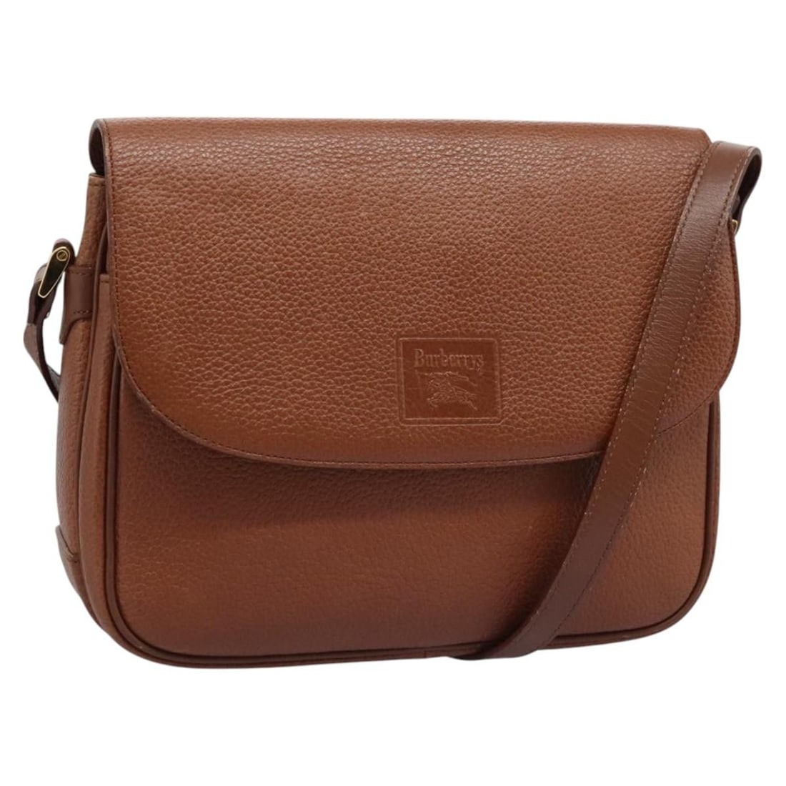 Burberrys Brown Leather Shoulder Bag with Adjustable Strap (1 of 18)