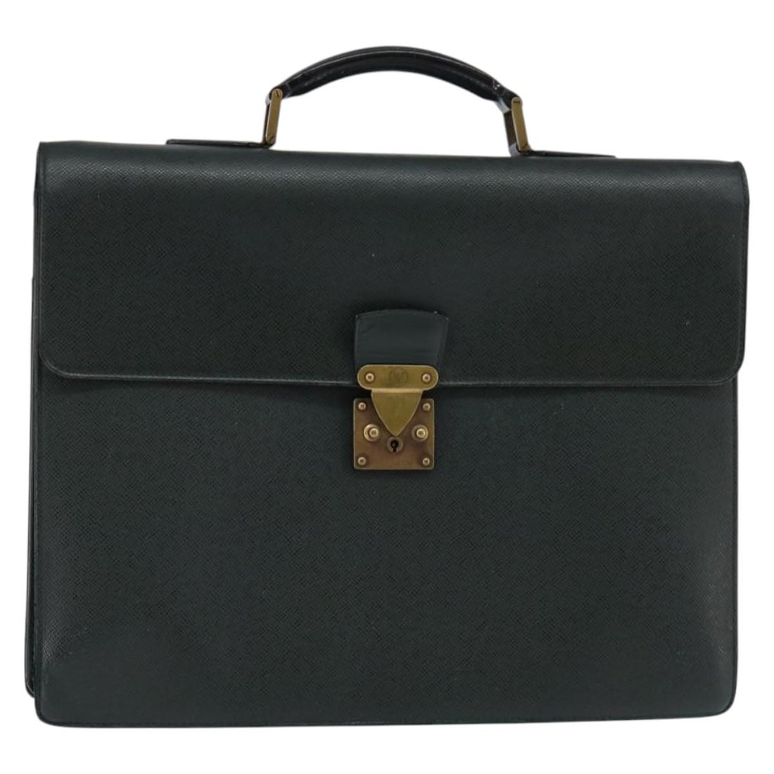 LOUIS VUITTON Taiga Serviette Moskova Business Bag M30034 Epicea Leather Auth (1 of 18)