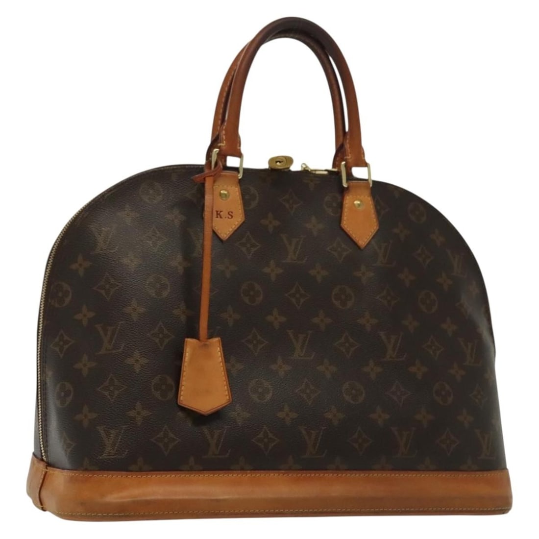 LOUIS VUITTON Monogram Alma GM Hand Bag M53150 Auth France (1 of 18)