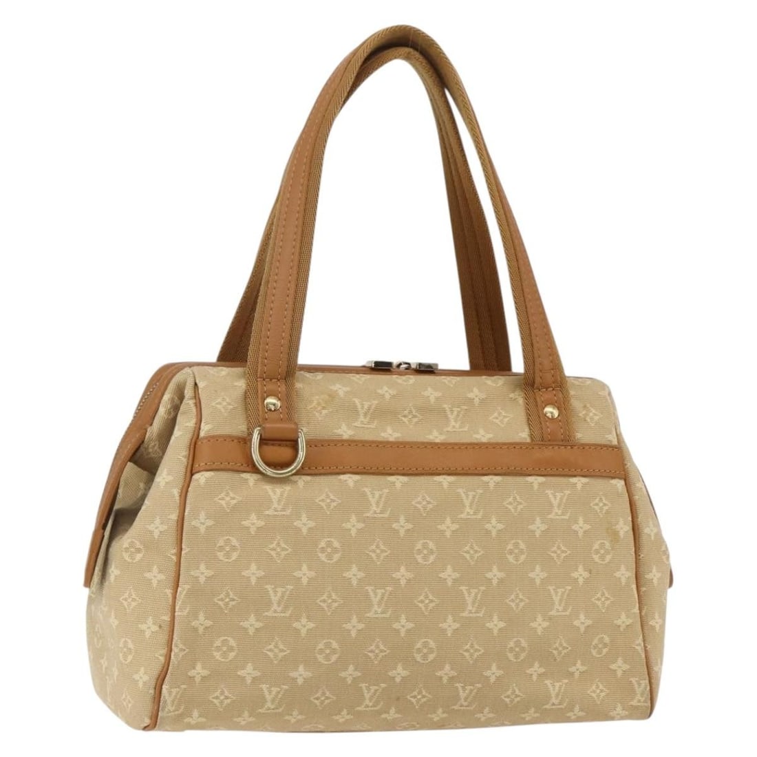 LOUIS VUITTON Monogram Mini Josephine PM Hand Bag Beige M92416 Auth (1 of 18)