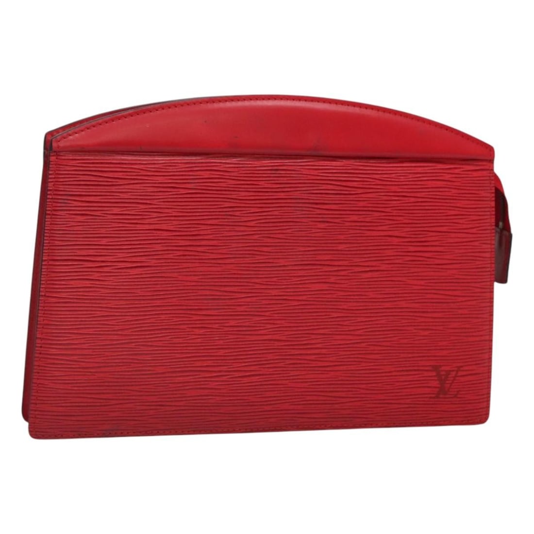 LOUIS VUITTON Epi Clutch Bag Red M48407 Authentic France: LOUIS VUITTON Epi Clutch Bag Red M48407 Authentic France This LOUIS VUITTON Epi Trousse Crete Clutch Bag is a stylish accessory that showcases the brand's luxury craftsmanship. Made from iconic Epi le
